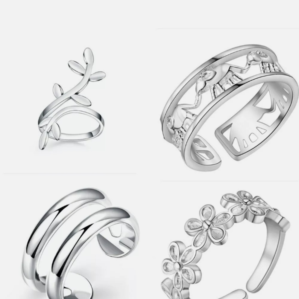 Sterling silver toes rings